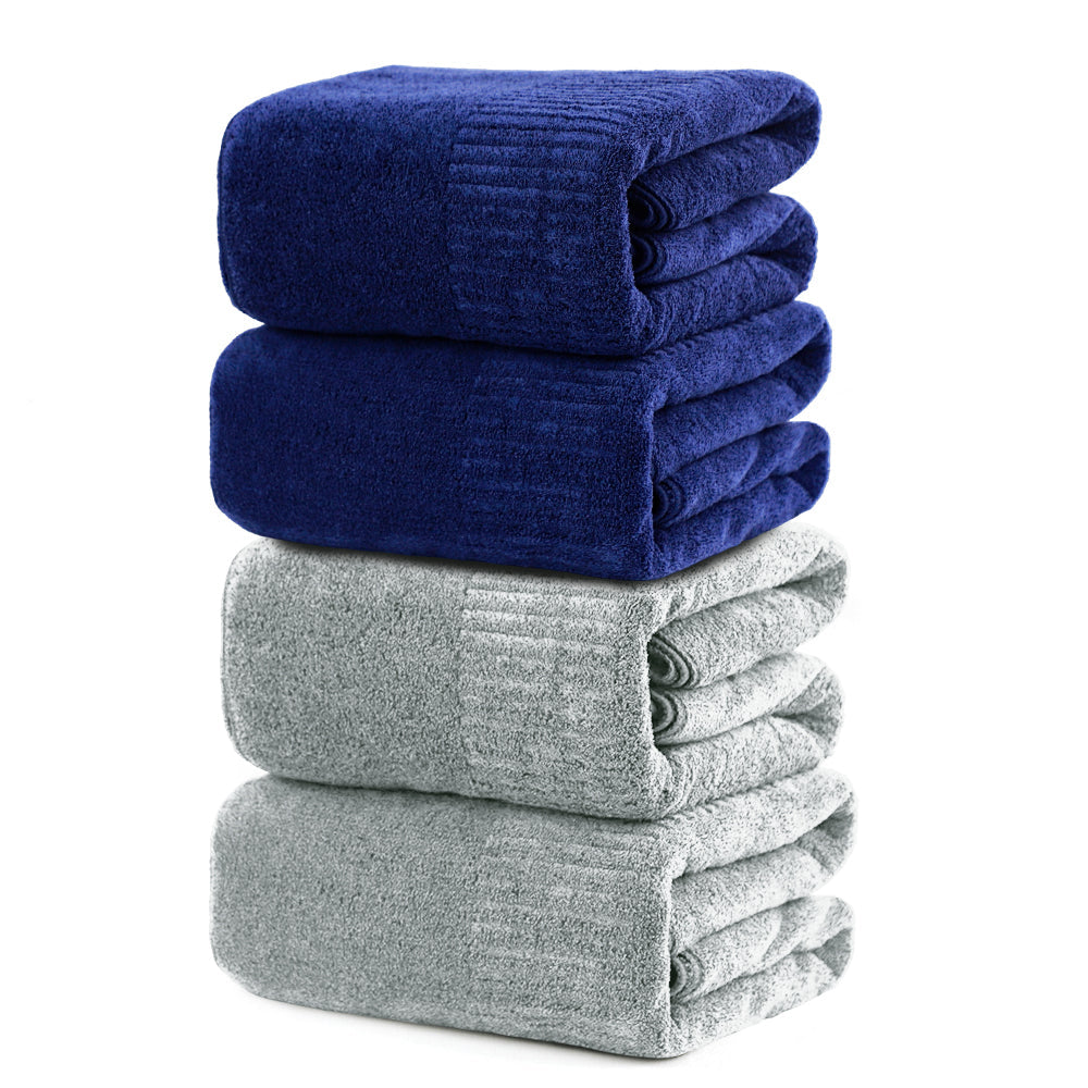 Navy & stone towel color combination