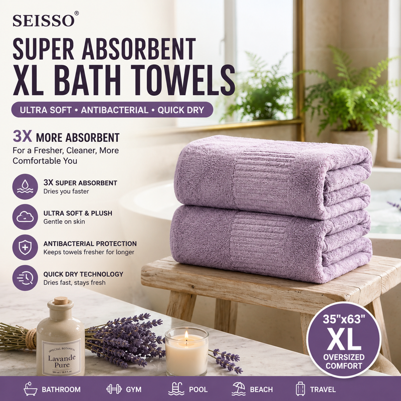 Why Super Absorbent XL Bath Towels Are a Must-Have for Every Home