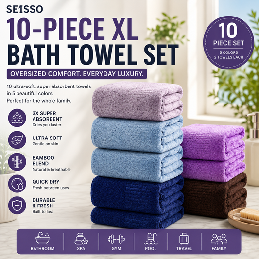Why a 10-Piece XL Bath Towel Set Is Perfect for Modern Families