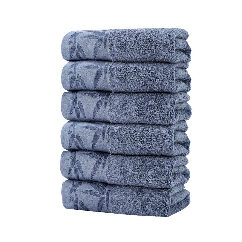 SEISSO Quick-Dry Hand Towels 6-Pack, 13x29