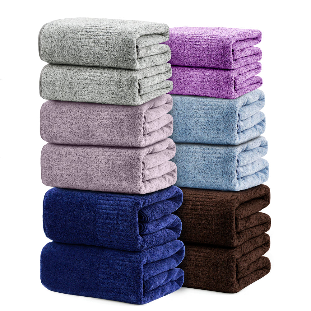 SEISSO XL Bath Towels Mixed Color Set, 35x63