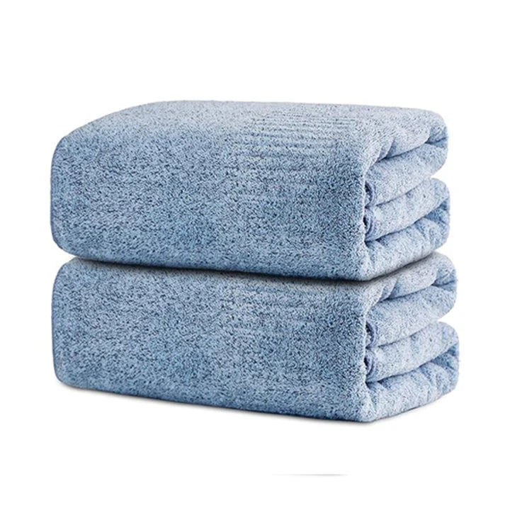 SEISSO 8-Piece XL Bath Towels – Dark Purple, Purple, Grey & Light Blue, Ultra-Soft, Durable, Fast-Absorbing, Quick-Dry, 35×63"